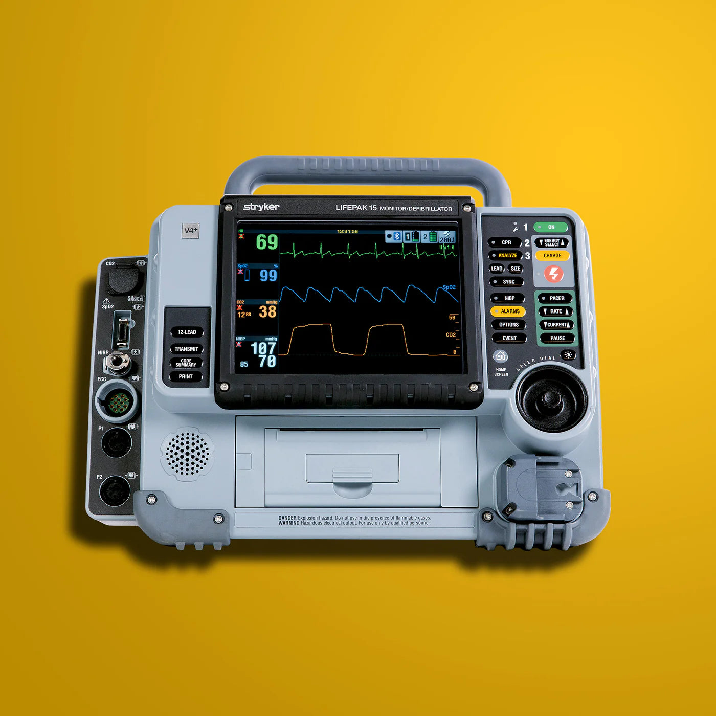 Stryker LIFEPAK 15 Monitor Defibrillator V4 with IBP  (3343060-000)